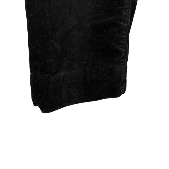 Christopher & Banks Womens Sz 10 BLACK Stretch Jeans Straight Leg Velour Velvet - Picture 8 of 9